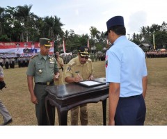 KADIS – OPS LANUD ISWAHYUDI MADIUN BUKA TMMD KE- 91, DS. SLOROK KEC. GARUM KAB. BLITAR
