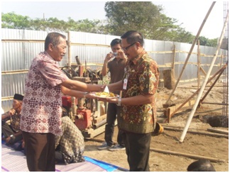 Peletakan Batu Pertama Pembangunan Gedung Dinas Kependudukan Sipil Dan Pencatatan Sipil Kabupaten Blitar