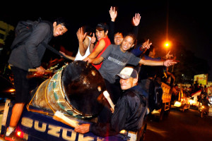 POLRES BLITAR AKAN TILANG WARGA YANG TAKBIR KELILING