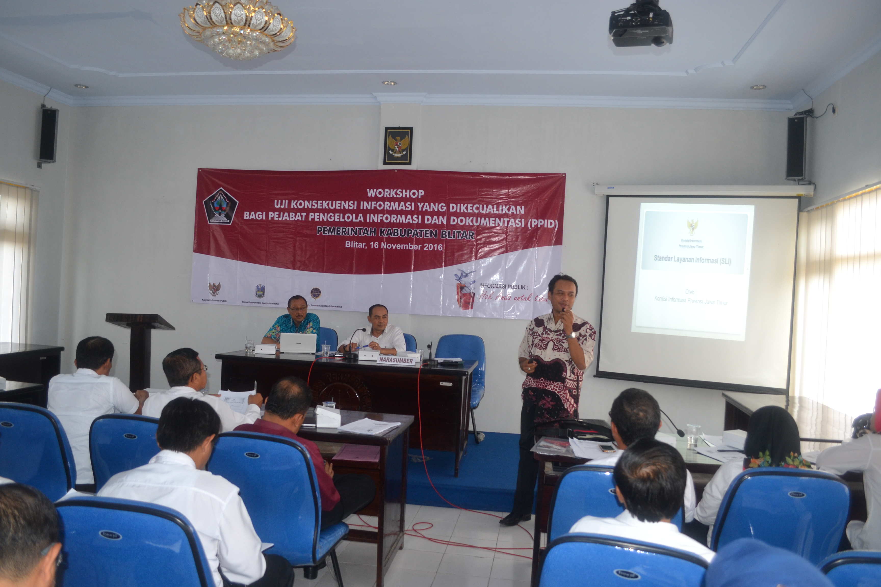Workshop Standar Pelayanan Informasi Publik SKPD 16 November 2016
