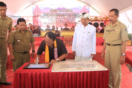 KARYA AGUNG MELASPAS, MOMENTUM REKATKAN KEBHINEKAAN