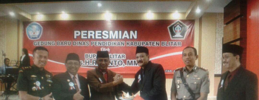 BUPATI BLITAR RESMIKAN GEDUNG BARU DI DINAS PENDIDIKAN KABUPATEN BLITAR