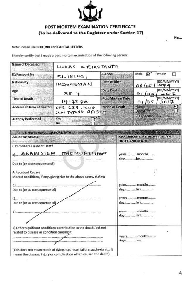 PEMKAB BLITAR PASTIKAN TKI ASAL KADEMANGAN YANG MENINGGAL DUNIA DI BRUNEI DARUSSALAM SUDAH DIPULANGKAN