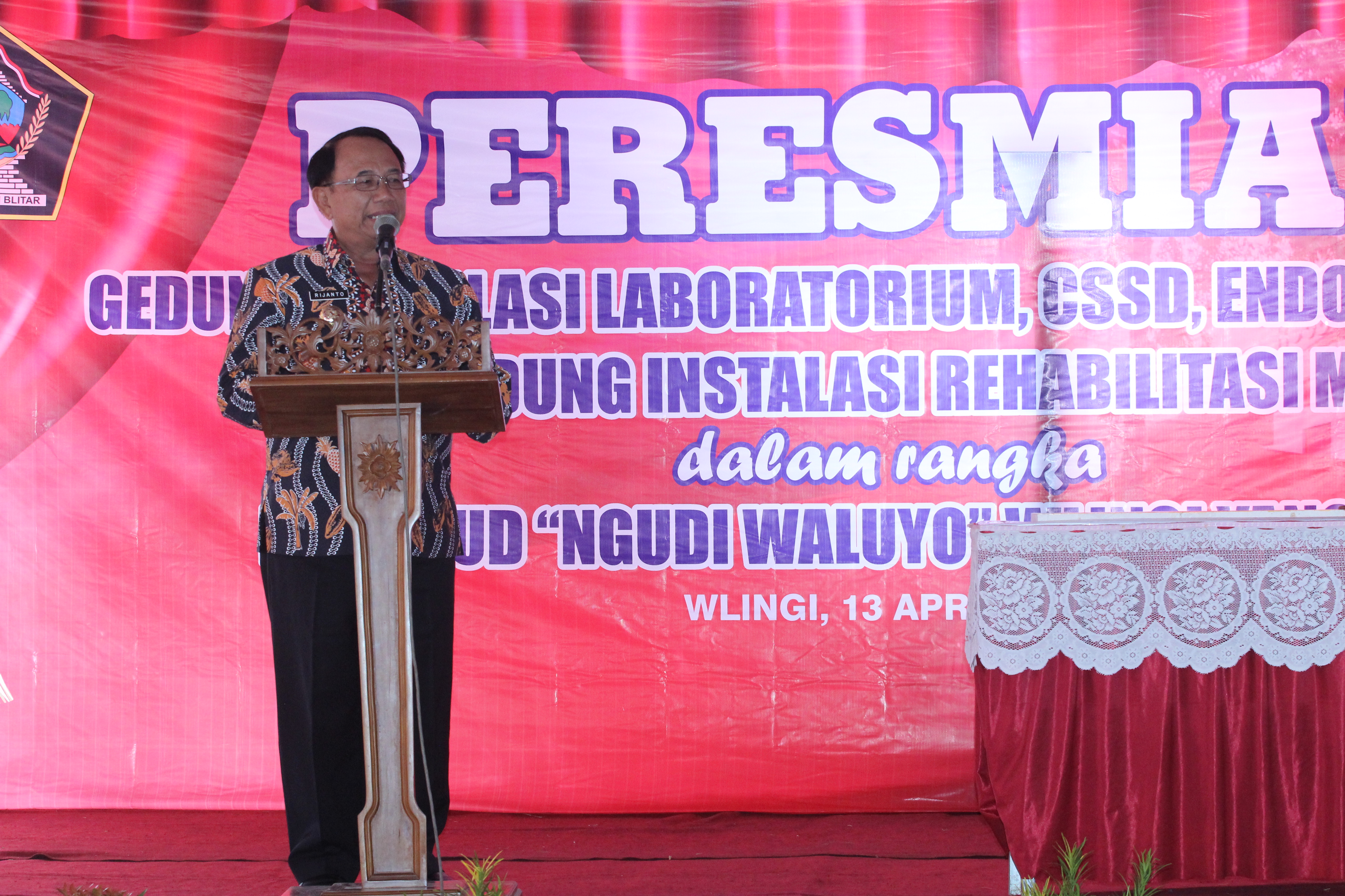 BUPATI BLITAR: FASILITAS MENINGKAT, KINERJA DAN PELAYANAN HARUS BERKUALITAS