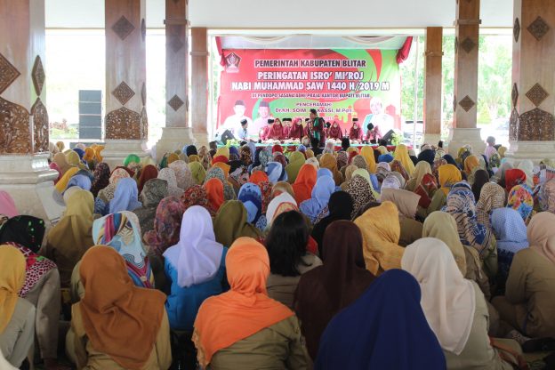 Pengajian Akbar peringatan Isro’ Mi’roj Nabi Muhammad SAW 1440 H/2019 di Kabupaten Blitar