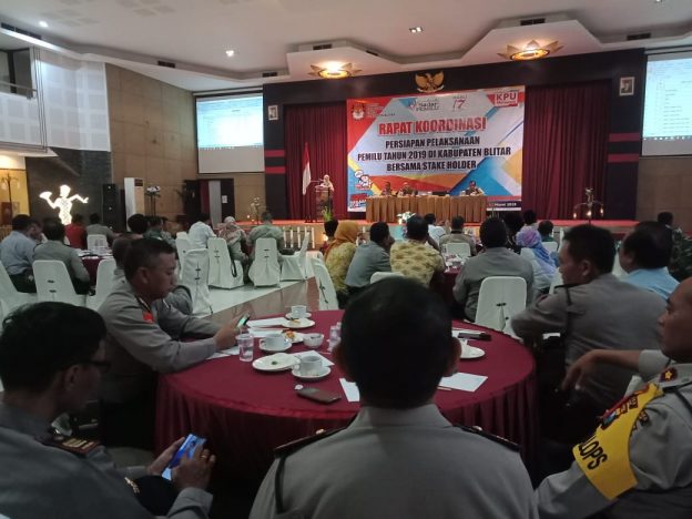 Wujudkan Pemilu 2019 Sukes dan Aman, KPU Kabupaten Blitar Gandeng Stakeholder