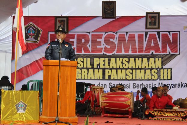Memenuhi Air Bersih, Bupati Blitar H. Rijanto Resmikan Pamsimas di Desa Tulungrejo
