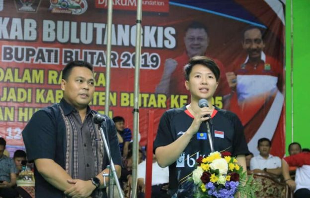 Liliyana Natsir dan Markis Kido Ikut Memeriahkan Pembukaan Kejurkab Bulutangkis Piala Bupati Blitar 2019
