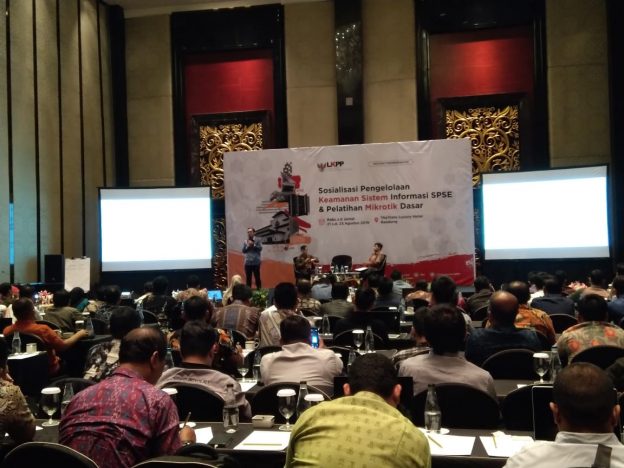 LPSE Kabupaten Blitar Ikut Sosialisasi Pengelolaan keamanan Sistem Informasi SPSE dan Pelatihan Mikrotik Dasar