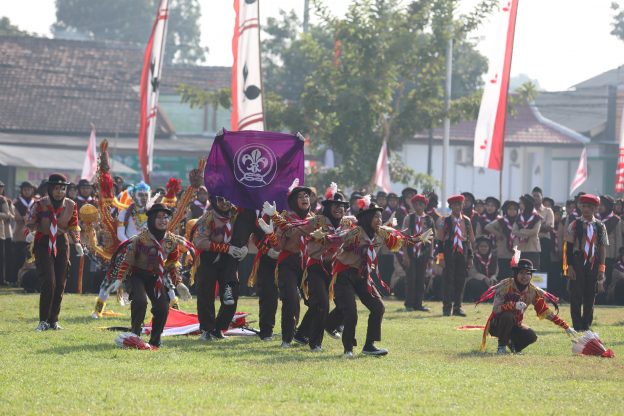 Gerakan Pramuka Kwartir Cabang Blitar Gelar Apel Peringatan Hari Pramuka ke- 58