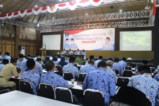 Sekda Pemkab Blitar Buka Raker Korpri Kabupaten Blitar Tahun 2019