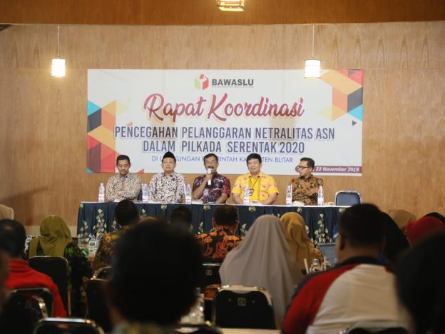 Pemkab dan Bawaslu Blitar Gelar Rakor Bahas Netralitas ASN di Pilkada 2020