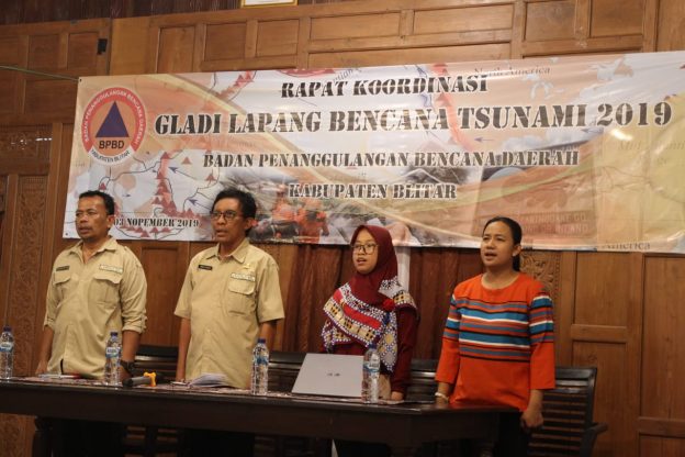 Antisipasi Tsunami, BPBD Kabupaten Blitar Gelar Rakor Geladi Lapang Bencana Tsunami