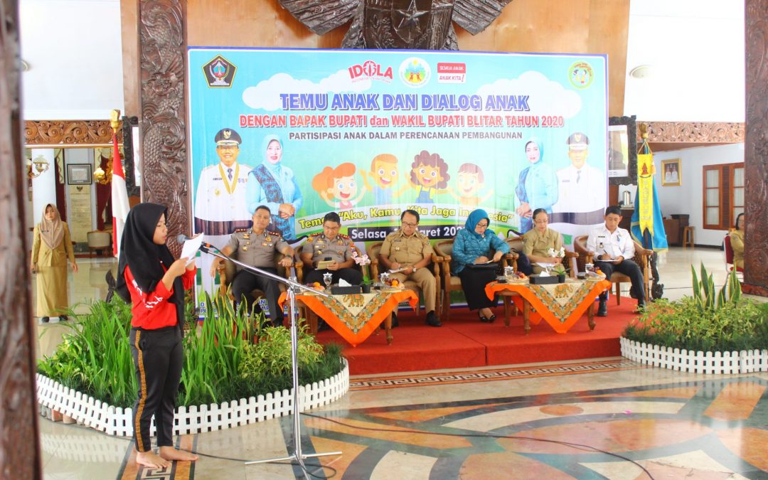 Tampung Partisipasi Anak dalam Perencanaan Pembangunan, Pemkab Blitar Gelar Temu dan Dialog Anak
