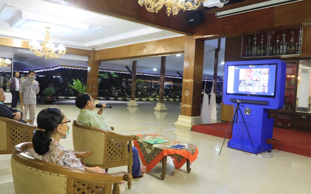 Bupati Rijanto Adakan Video Conference Bersama Seluruh Camat se-Kabupaten Blitar