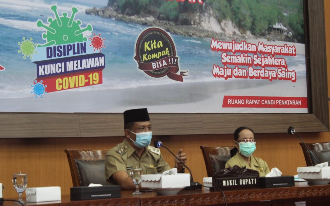 Bahas Tracing, Wabup Blitar Ajak Masyarakat Lebih Disiplin Protokol Kesehatan