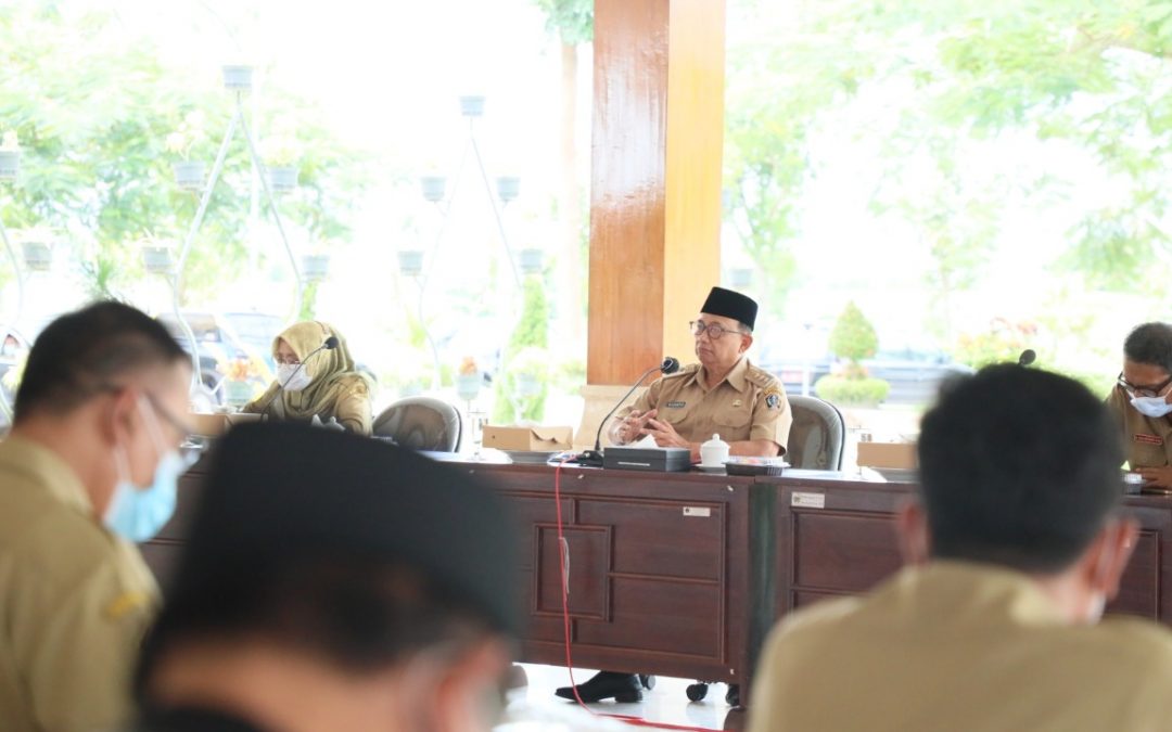 Bupati Rijanto Pimpin Rakor Penanganan Covid-19 Jelang Nataru