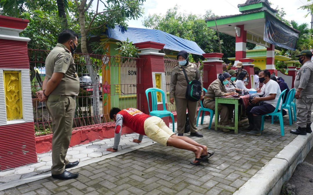 Satpol PP Kabupaten Blitar Gelar Operasi Yustisi Jelang Natal dan Tahun Baru 2021