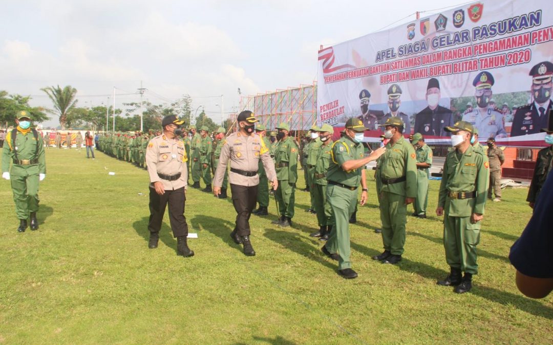 Pemkab Blitar Siapkan 6.016 Personil Satlinmas Amankan Pilbup Blitar 2020