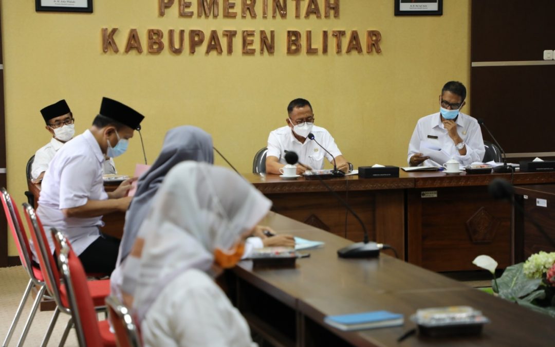 Pemkab Blitar Gelar Rapat Persiapan Pelantikan Bupati Periode 2021-2024