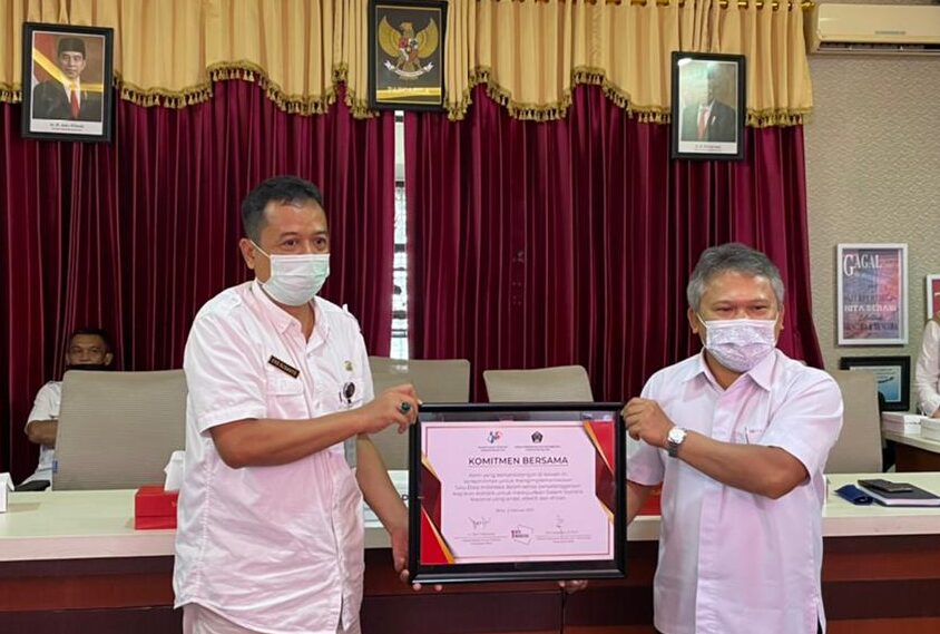 Penandatanganan Komitmen Bersama Implementasi Satu Data Indonesia (SDI) Dalam Rangka Penyelenggaraan Sistem Statistik Nasional (SSN)