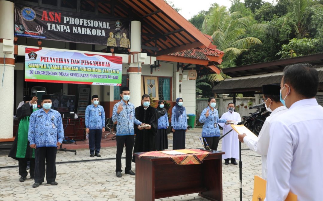 114 ASN Tenaga Kesehatan Pemkab Blitar Diambil Sumpah/Janji Jabatan Fungsional Tertentu