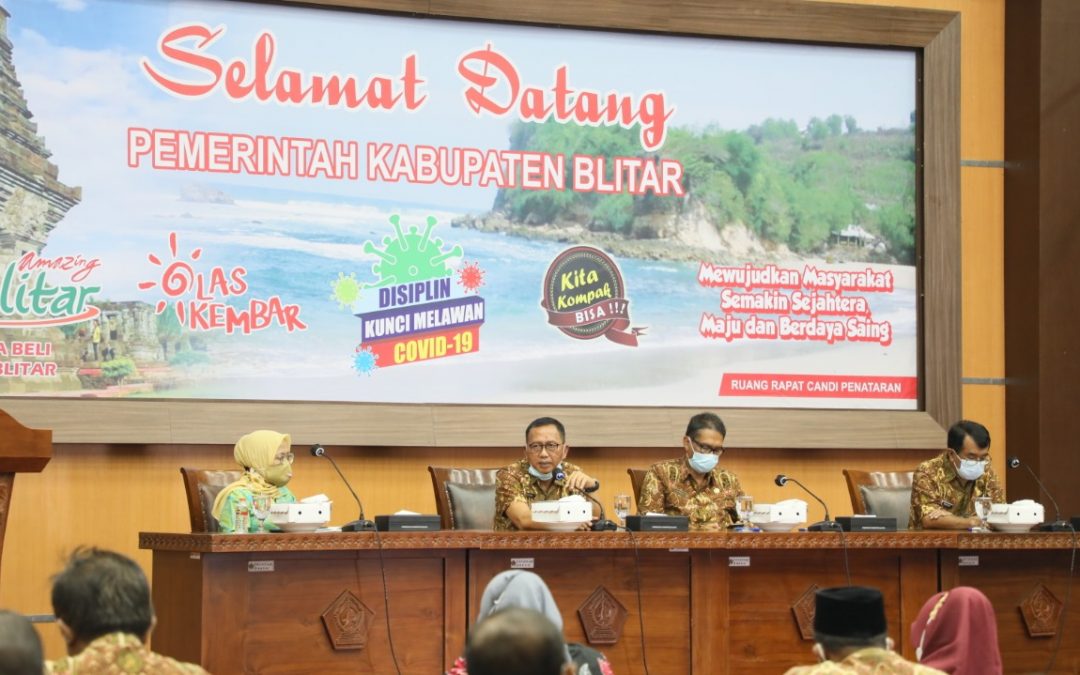 Pemkab Blitar Gelar Rapat Bahas Persiapan Pelantikan Bupati Baru dan Pelaksanaan Vaksinasi Tahap Selanjutnya