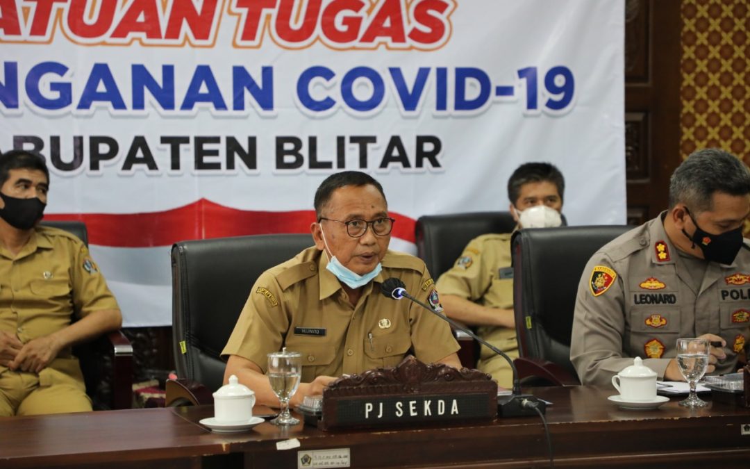 Pemkab Blitar Ikuti Evaluasi PPKM Mikro, Wakapolda Apresiasi Keseriusan Penanganan Covid-19
