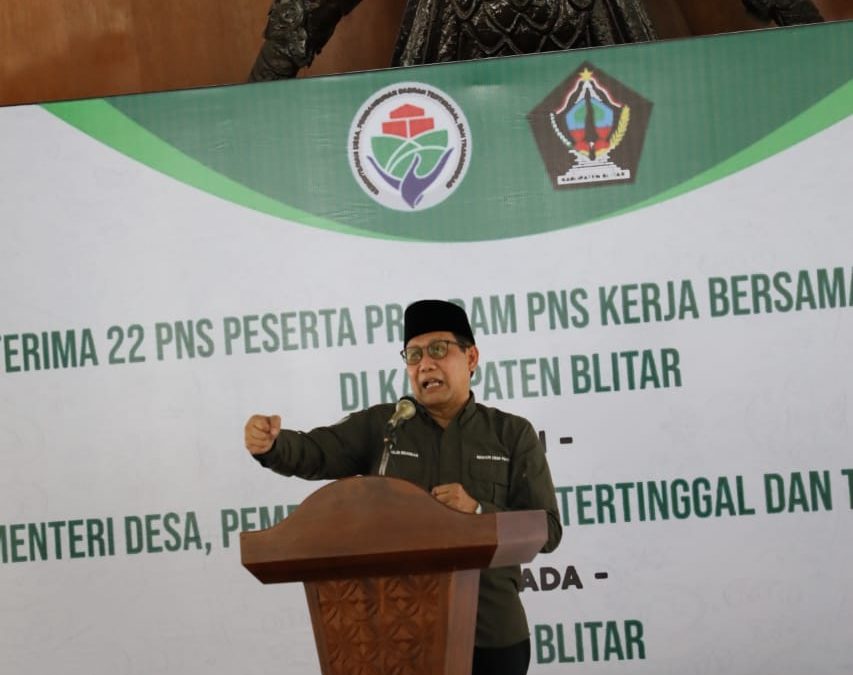 Mendes PDTT Tunjuk Pemkab Blitar Sebagai Pilot Project Program Indeks Desa Membangun