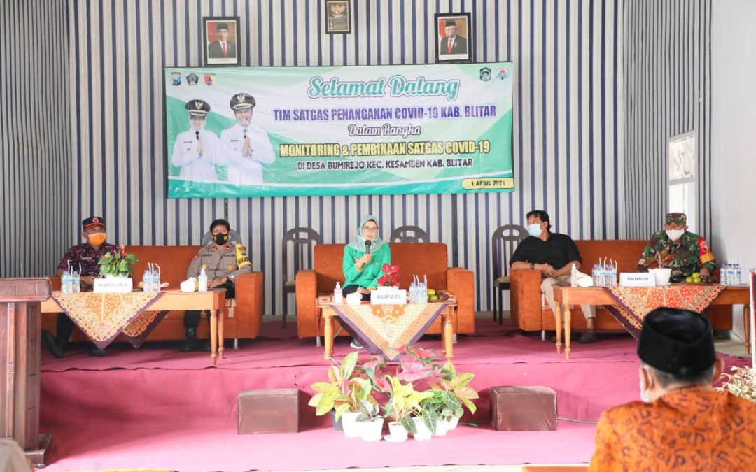 Bupati Blitar Lakukan Monitoring, Tekankan Tidak Ada Kluster Baru