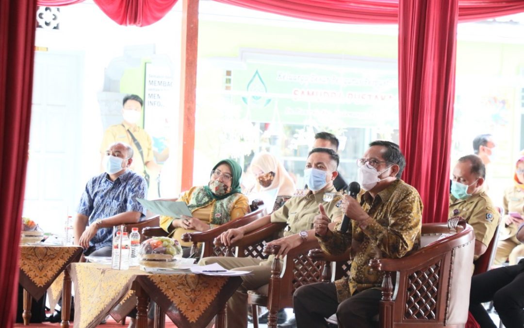 Visitasi Lomba Perpustakaan Tingakat Desa/Kelurahan Tingkat Provinsi Jawa Timur Di Perpustakaan Samudra Pustaka Desa Plosorejo Kecamatan Kademangan