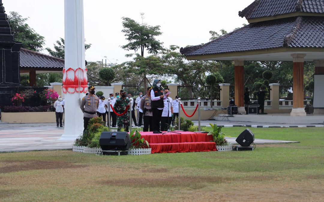 Percepatan Penanganan Covid-19, Bupati Blitar Pimpin Apel Pasukan Penanggulangan
