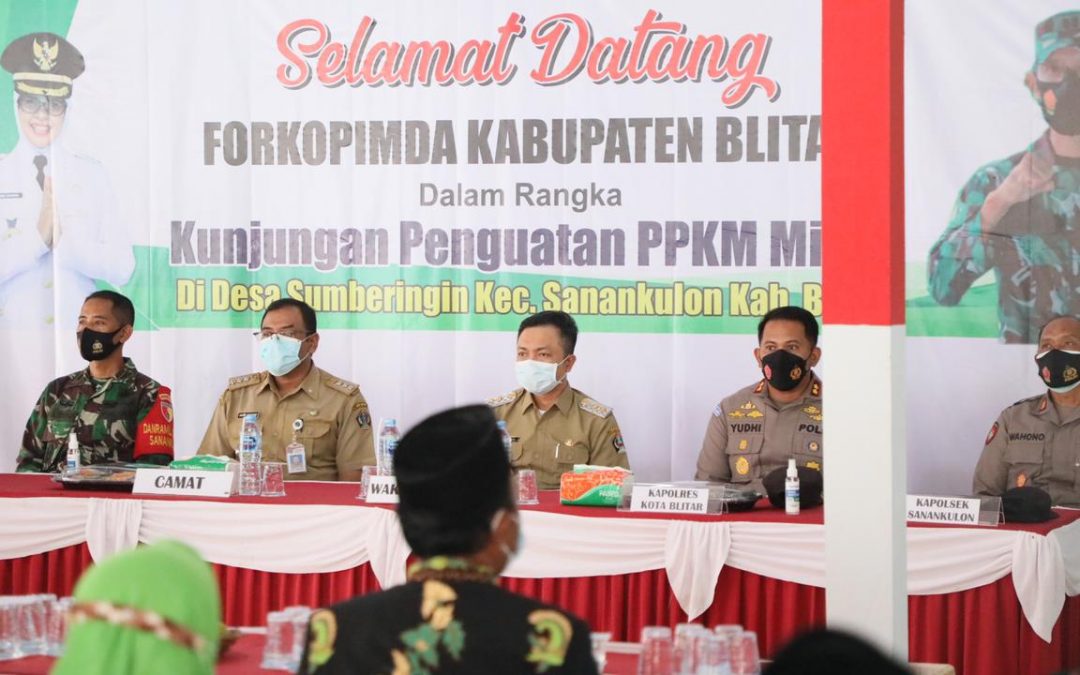 Wabup Blitar Pertegas Percepatan Penanganan Covid-19 Efektif dengan Penerapan PPKM Tingkat RT