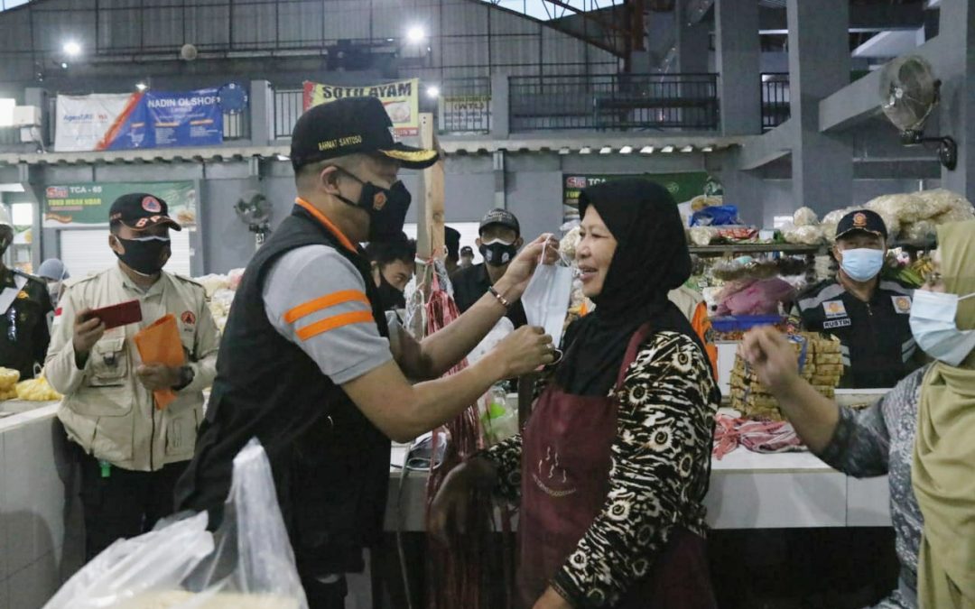 Operasi Yustisi di Pasar Kanigoro, Wabup Blitar Masih Dapati Warga Tidak Menjalankan Prokes