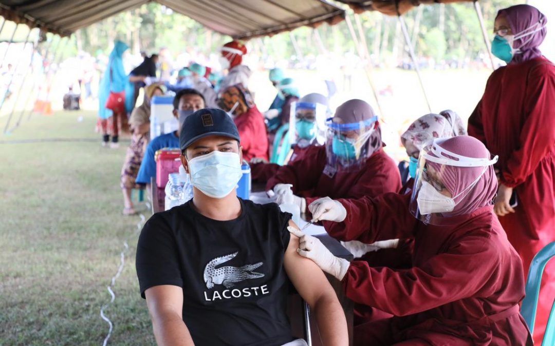 Pemkab Blitar Gelar Serbuan Vaksinasi Bersama TNI AU Abdulrachman Saleh