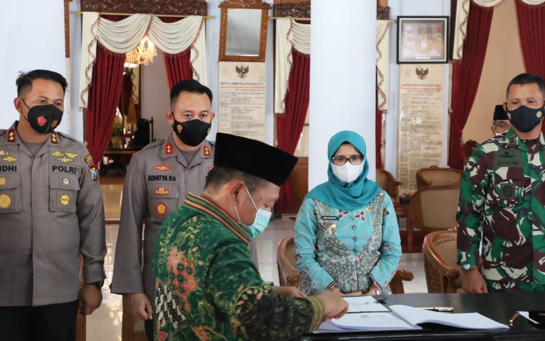 Pemkab Blitar Lakukan Nota Kesepahaman Bersama Lintas Sektor Instansi Vertikal dan Ormas