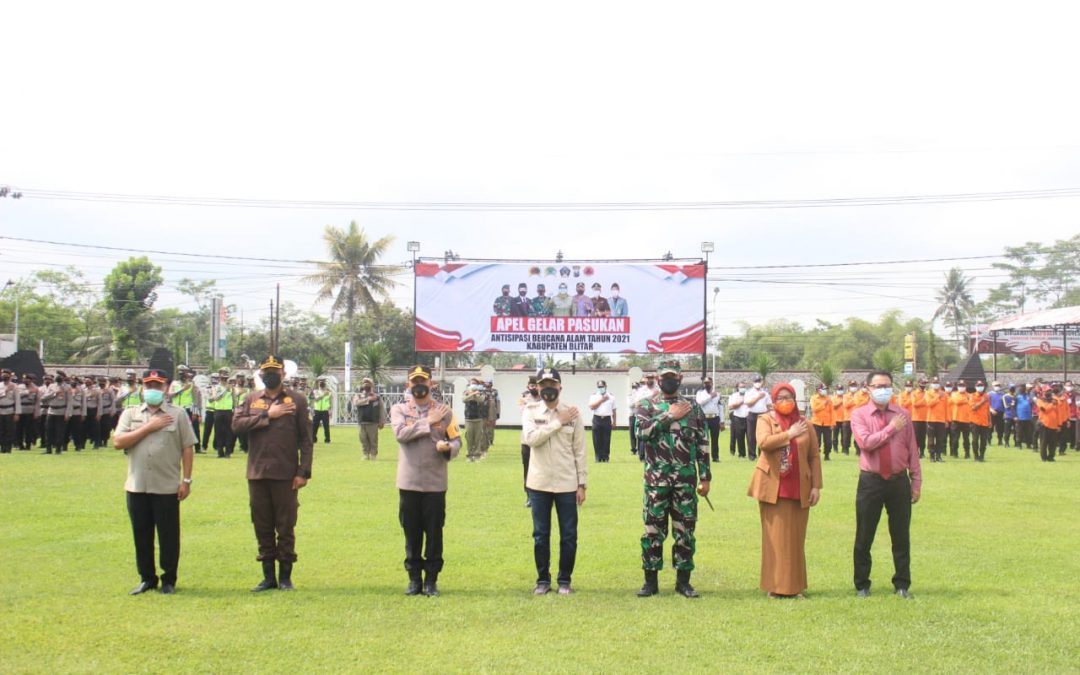 Wabup Blitar Rahmat Santoso Hadiri Apel Siaga Bencana Hidrometeorologi