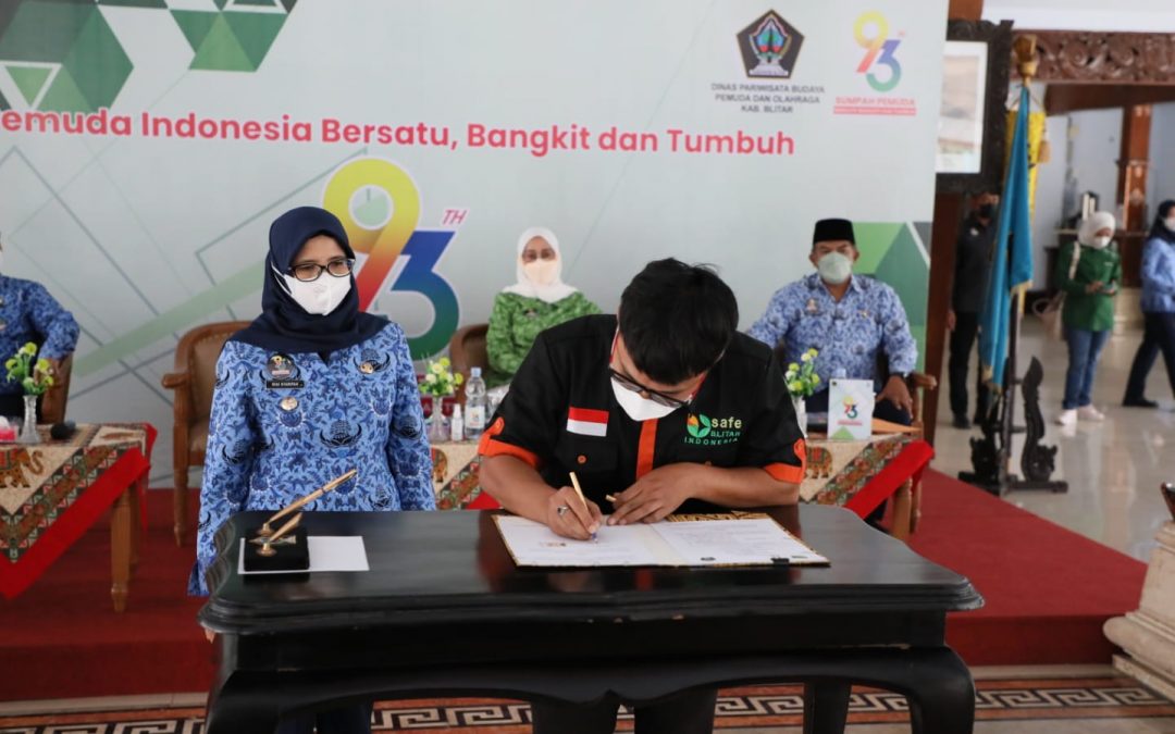 Peringati Hari Sumpah Pemuda, Bupati Blitar Launching Safe Blitar