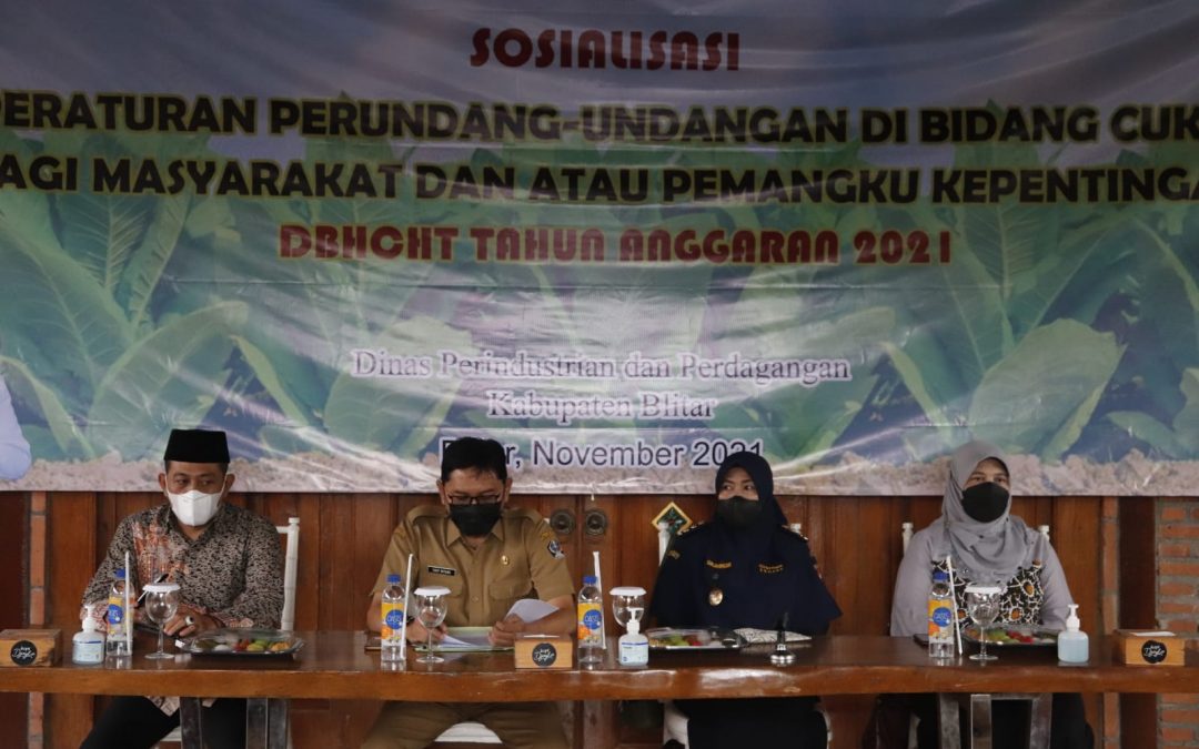 Disperindang Kabupaten Blitar, “Basmi Rokok Ilegal Lewat Sosialisasi Cukai”