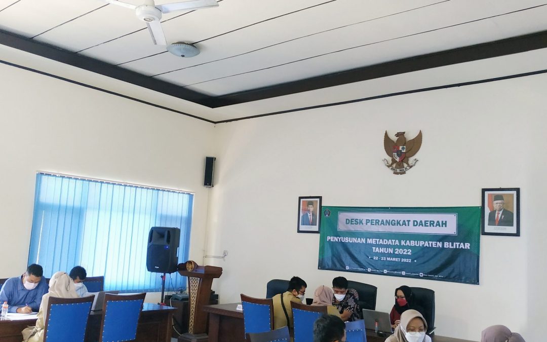 Wujudkan Satu Data Kabupaten Blitar, Pemkab Blitar Adakan Desk Perangkat Daerah Penyusunan Metadata Kabupaten Blitar 2022