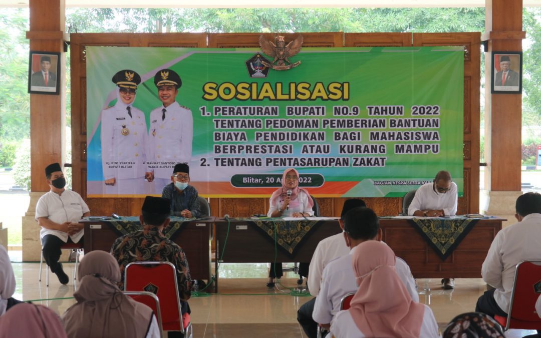 Pemkab Blitar Gelar Sosialisasi Pemberian Bantuan Biaya Pendidikan Mahasiswa
