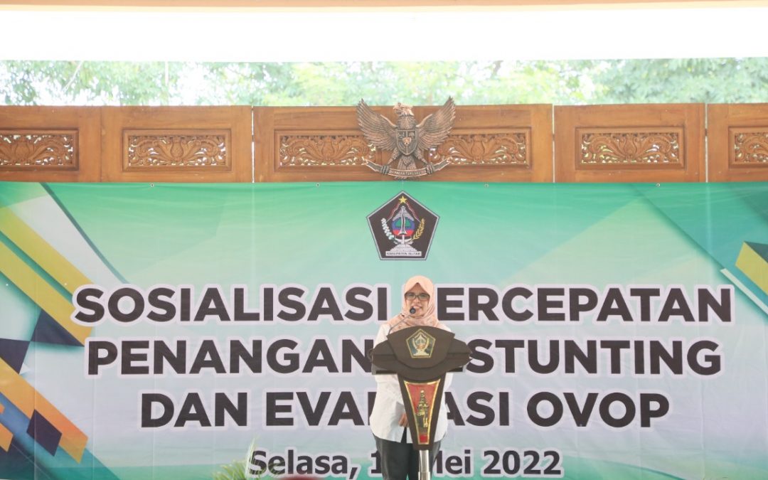 Bupati Blitar Sosialisasikan Perceptan Stunting Serta Evaluasi Kegiatan OVOP