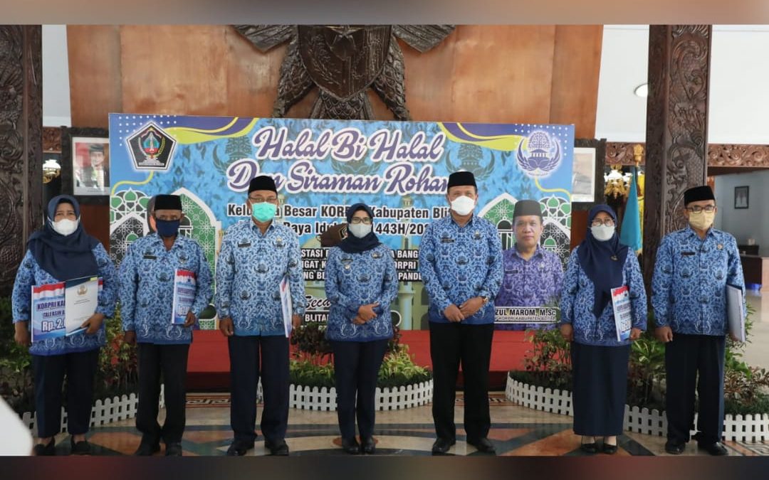 Korpri Kabupaten Blitar Gelar Halal Bi Halal dan Siraman Rohani
