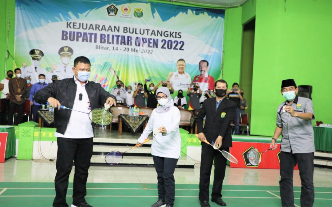 Dukung Regenerasi Atlet Bulutangkis Masa Depan, Pemkab Blitar Gelar Kejuaraan Bulutangkis Bupati Blitar Open 2022