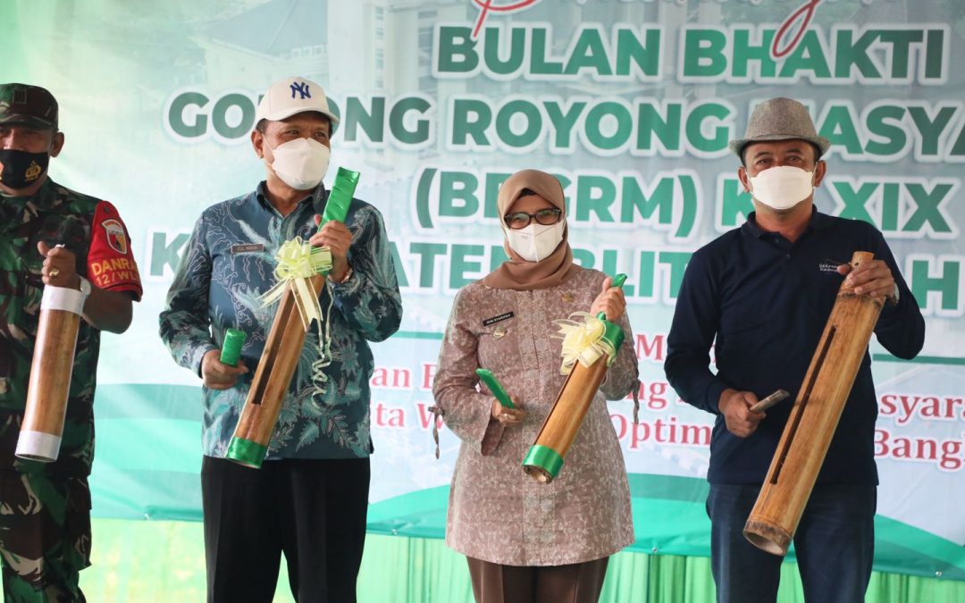 Bupati Blitar Hadiri Bulan Bhakti Gotong Royong Masyarakat ke-XIX Tingkat Kabupaten Blitar di Wisata Vialor Desa Tembalang