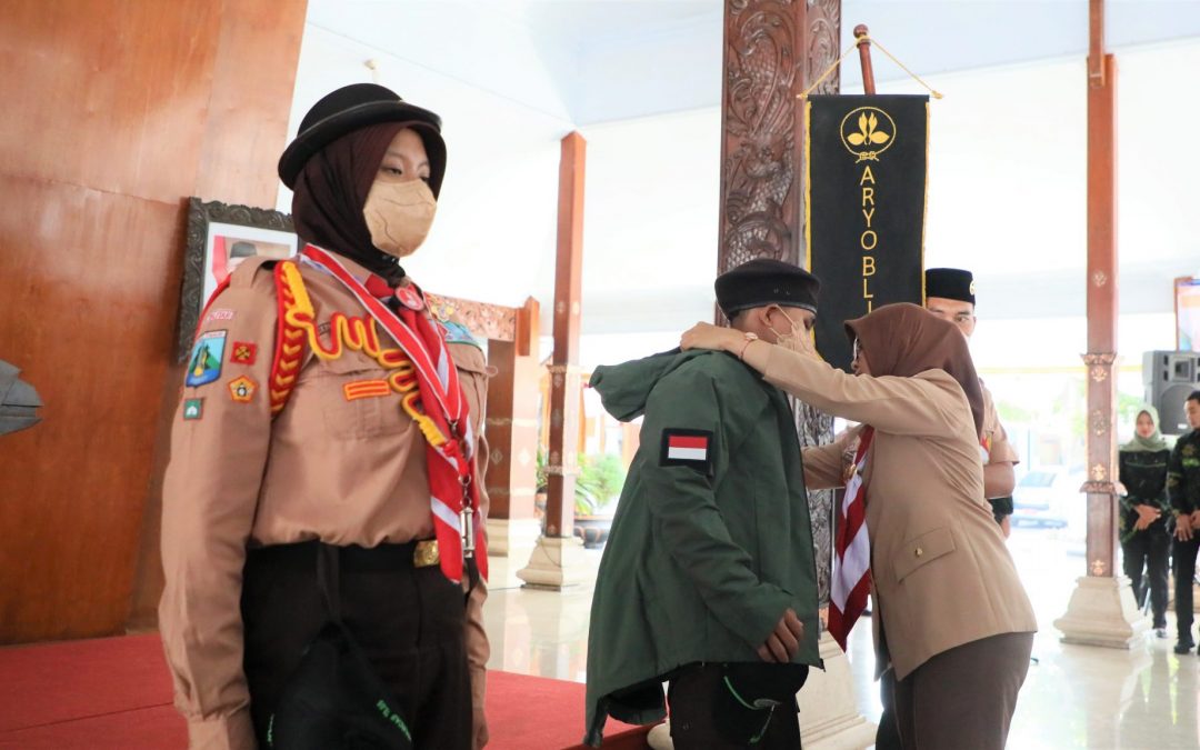 Bupati Blitar Berangkatkan Kontingen Jambore Nasional ke-XI Kwarcab Gerakan Pramuka Kabupaten Blitar di Cibubur