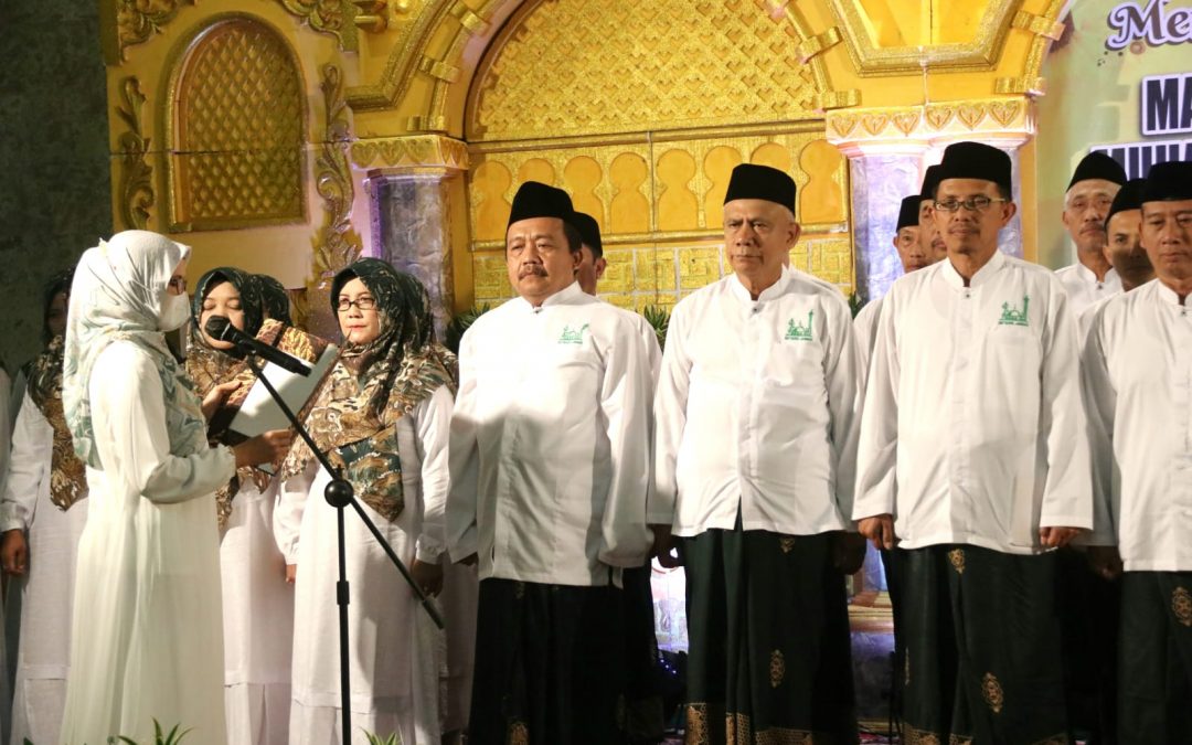 Bupati Blitar Hadiri Peringatan Maulid Nabi Muhammad dan Pelantikan Pengurus Takmir Masjid Agung Miftahul Jannah Wlingi