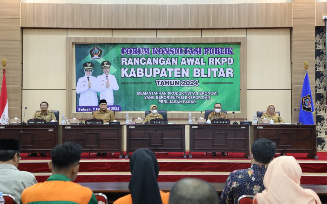 Bupati Blitar Jelaskan Pointer Rancangan Awal RKPD Tahun 2024