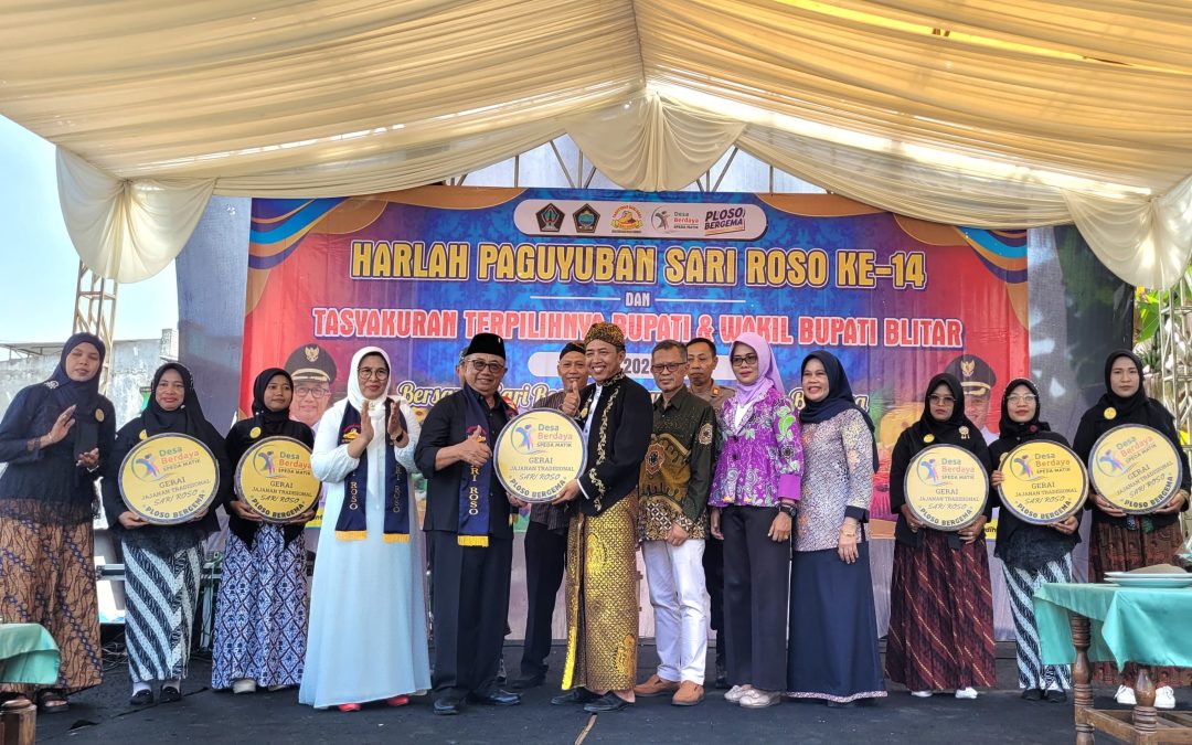 Bupati Blitar Hadiri Harlah Paguyuban Sari Roso Ke 14 di Desa Ploso