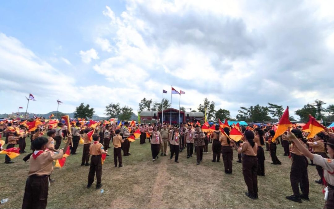 Bupati Blitar Membuka Jambore Ranting XIV Gerakan Pramuka Kwarran Selorejo